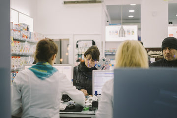 the inside of a pharmacy