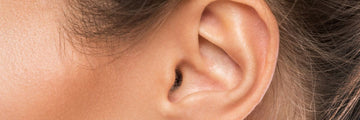 Close up of ear, not wearing hearing aid